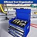 Olympia Tools 26in Tool Chest with 6 Drawes, Portable Metal Tool Box for Garage, Home and Warehouse, Capacity Holds Up to 100-lb in Each Drawer