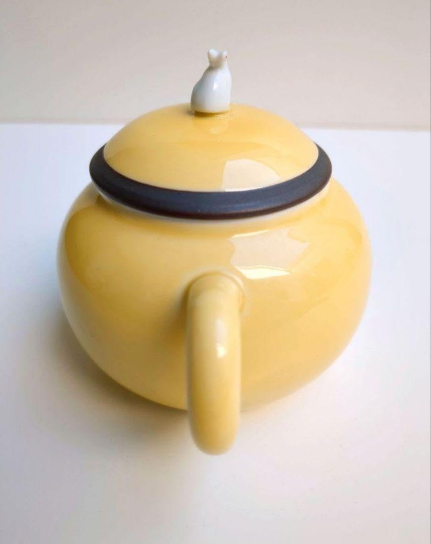 中国古美術宜興原鉱黑金刚泥 パンダと竹葉紋紫砂壺底款:蒋蓉朱泥急須