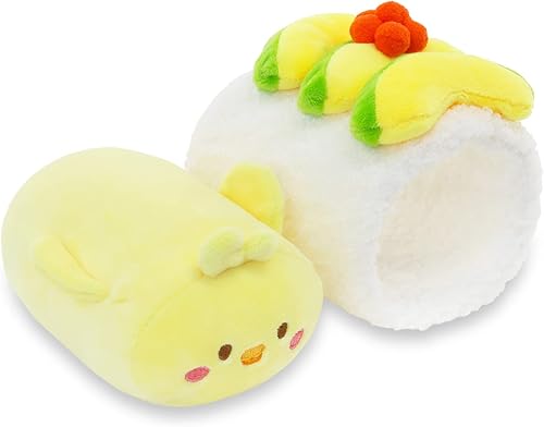 Miniatura 4 de Anirollz Chickiroll de peluche en sushi de aguacate  Animal de peluche kawaii con disfraz extraíble  Lindo juguete de peluche blando y apretable,
