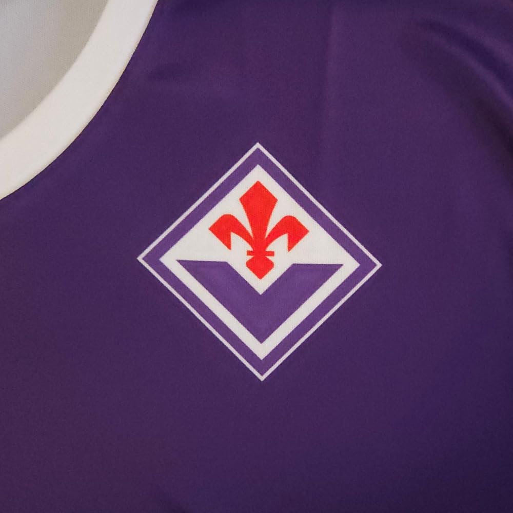 ZeroPlayer Maglia Replica Ufficiale Fiorentina Personalizzabile con Nome e Numero a Scelta, Modello Home Stagione 2025/2026, Viola, Bianco, Adulto, Ragazzo, Bambino
