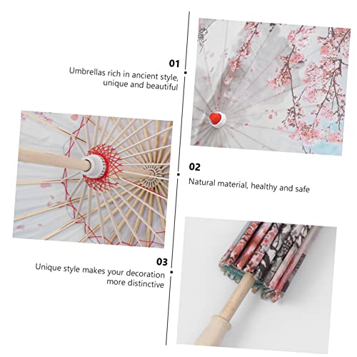 Abaodam 1 Peça Guarda-Chuva De Papel Oleado Enfeites De Halloween Decorações Japonesas Decoração Ret