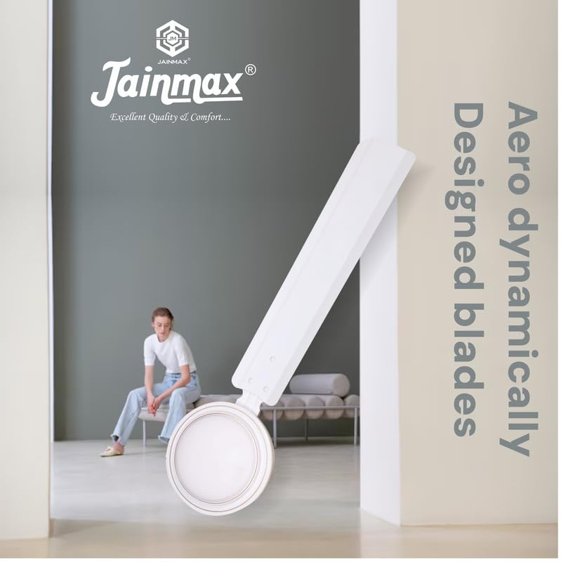 Image of 1200mm Ceiling Fan | 50W High-Speed Motor | 390 RPM | 100% Copper Winding | Anti-Dust | BEE Star Rated | Rust-Resistant | Up to 33% Energy Saving | Strong & Powerful Performance (White)