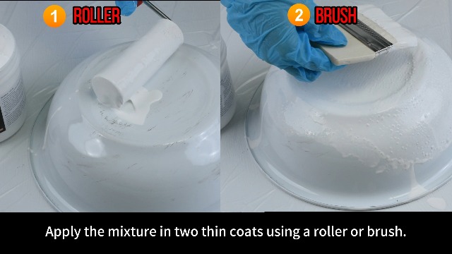 Kit de renovación para bañeras y azulejos, 35oz con herramientas completas y endurecedor, pintura cerámica blanca brillante impermeable y sin VOC miniatura 7