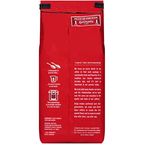 image for Community Coffee Coffee and Chicory Medium-Dark Roast Decaf Ground Cof