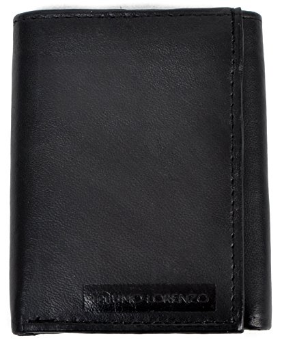 Umo Lorenzo Standard Photo ID Genuine Leather Tri-fold Wallet