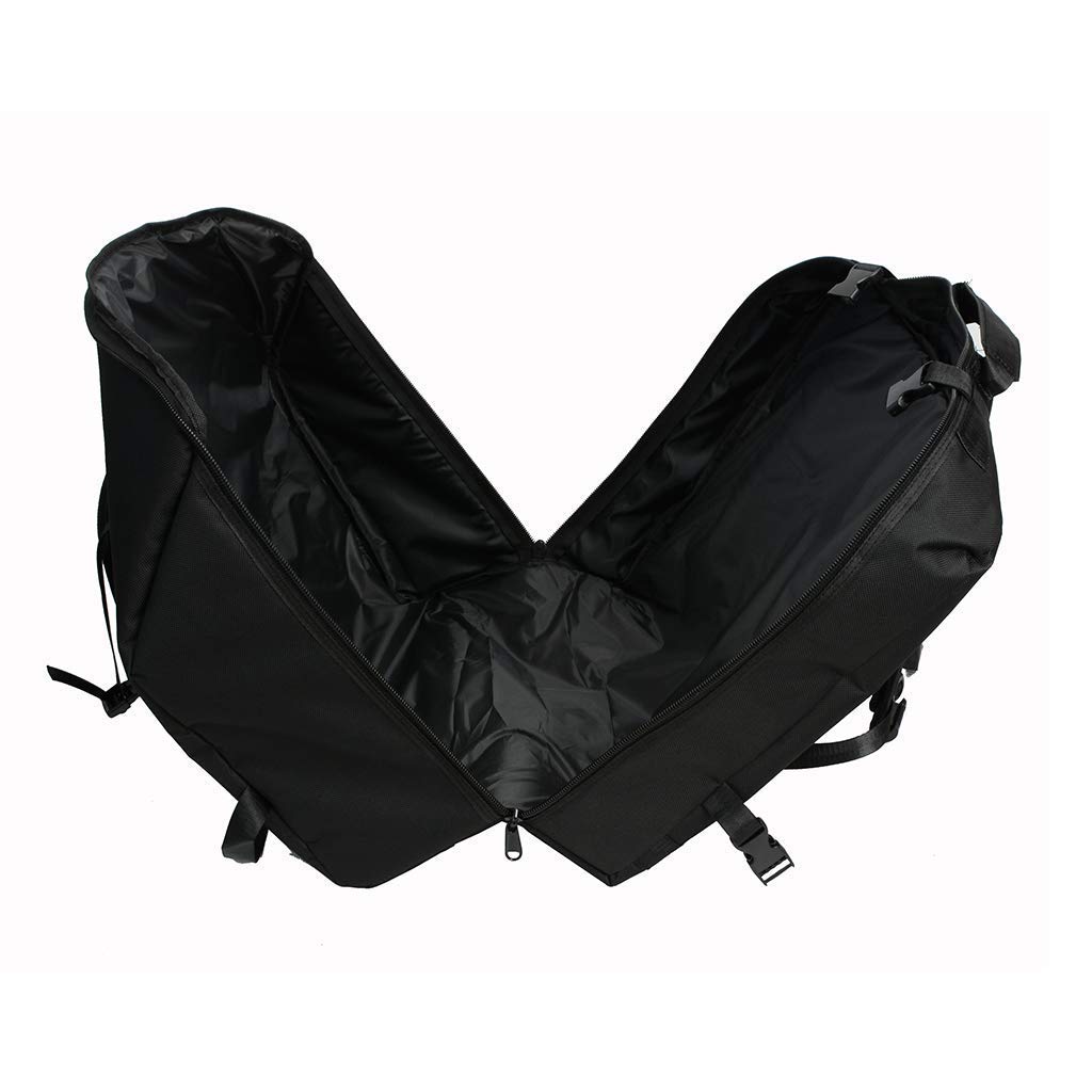 Housse imperméable épaisse et rembourrée pour accordéon piano à 60, 80, 90 ou 120 basses, avec doubles sangles de transport, couleur noire, Noir , 80-96 Bass