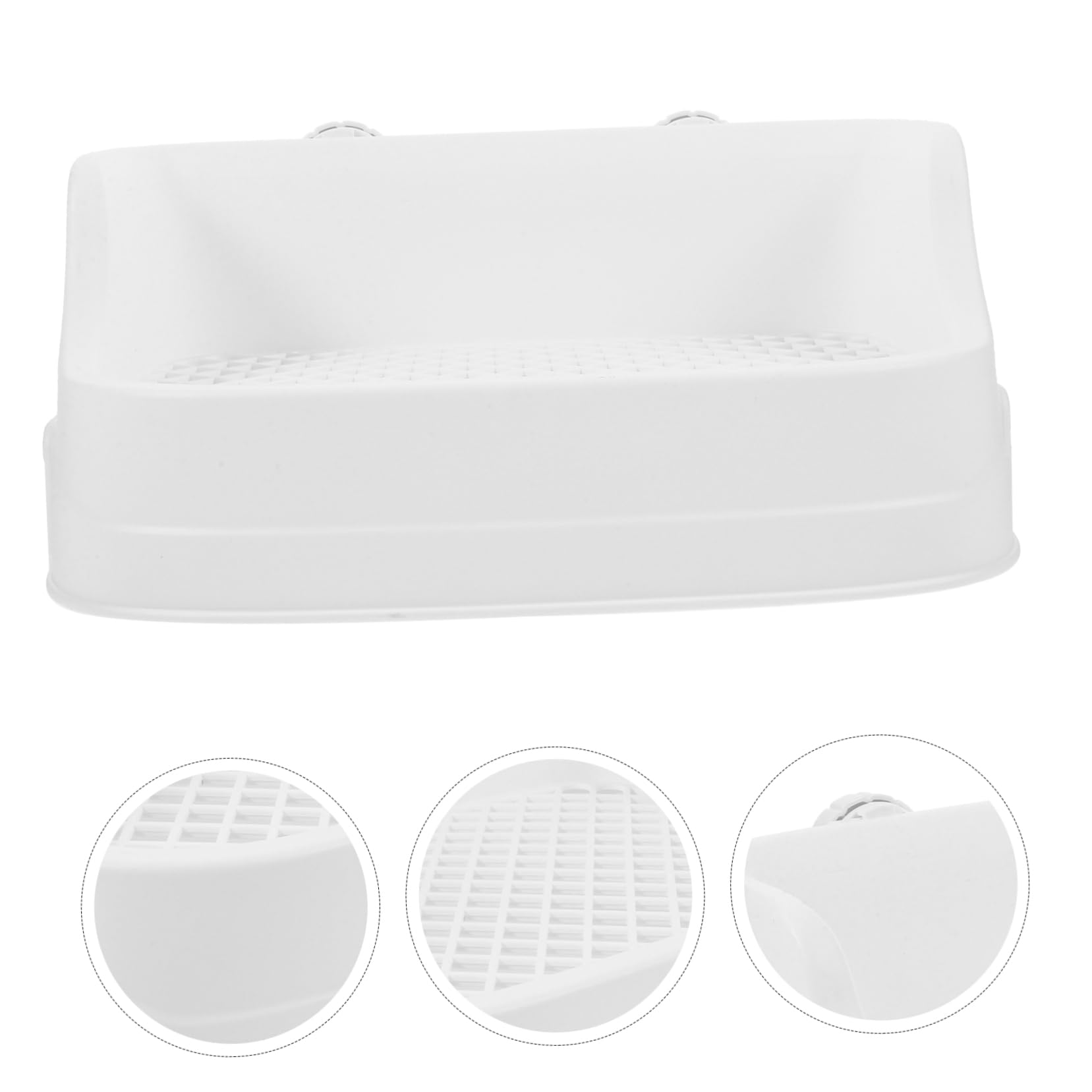 Boîte Litière Lapin Antigoutte pour Petits Animaux Bac à Litière Réutilisable pour Cage Intérieure Toilettes Lapin Nettoyage Facile Maison Toilette Propre
