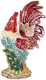 Appletree Design A Day in the Country Rooster Figurine, 15-3/4-Inch Tall