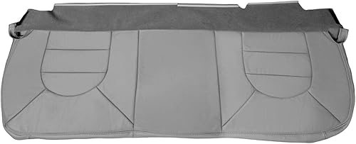U.S.AutoSeatCover 2000 para Ford F250 F350 F450 F550 Lariat - Cubierta de cuero para banco trasero color gris
