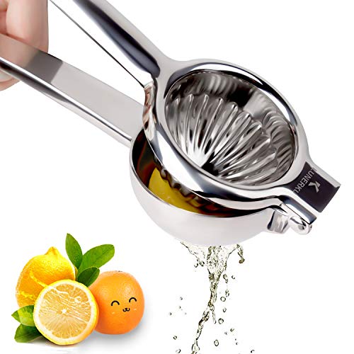 Lemon Squeezer Juicer Stainless SteelLUNERKU High Quality Metal Lemon Lime Squeezer Heavy Duty Solid lemon juicerEffortless Lime Orange Lemon Citrus Fruit Juicer