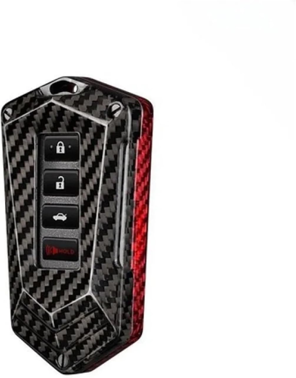 A+ Carbon Fiber Car Key Fob Case Cover Bag Compatible with Lexus IS300 RX350 is GS RX ES RC 250(Black Red Carbon Fib)