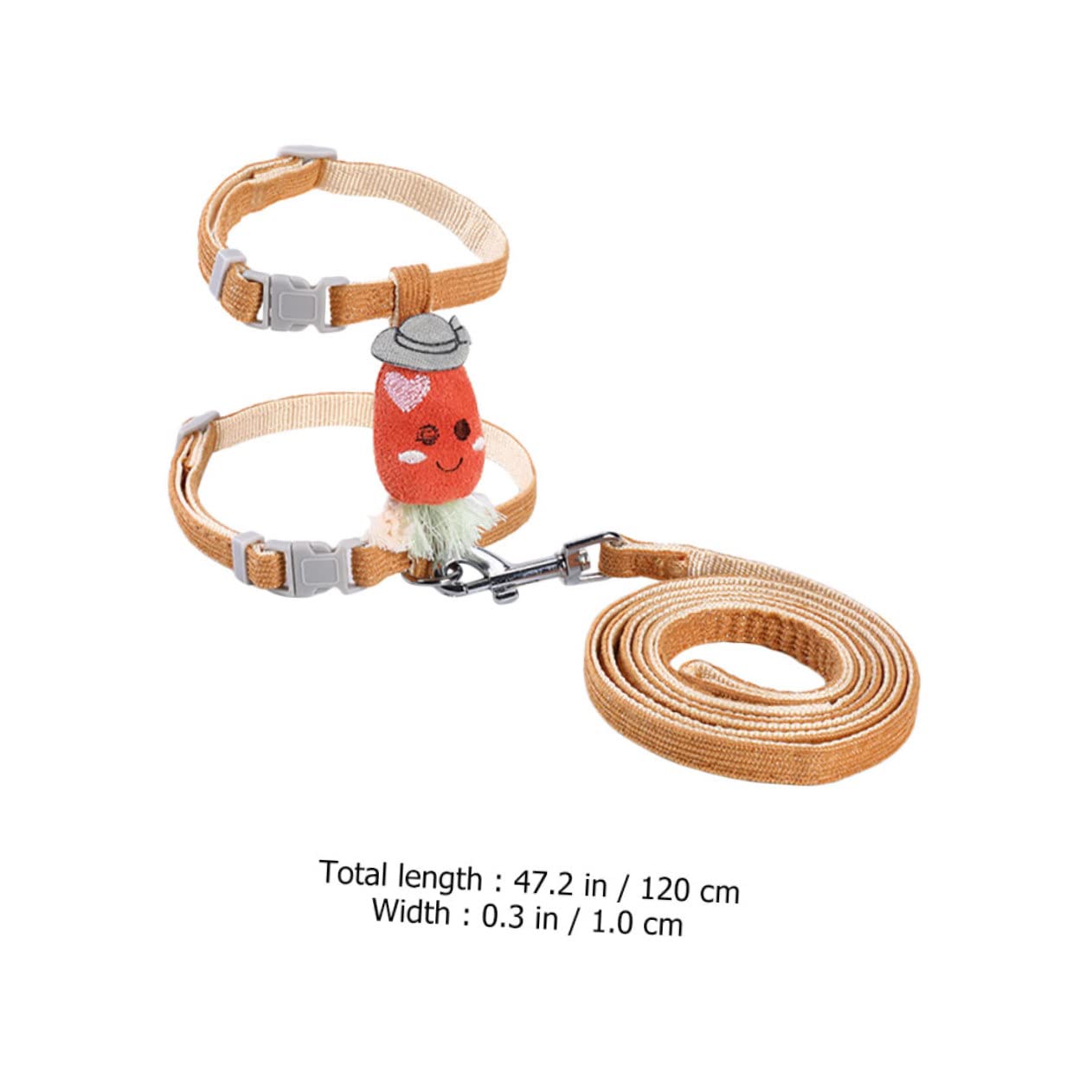 Happyyami Pet Escape Tool Cat Harness Adorable Kitten Leash Adjustable for Comfortable Walks