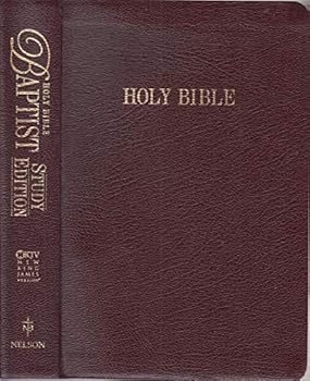 Leather Bound Holy Bible Baptist Study Edition NKJV Bonded Leather Book