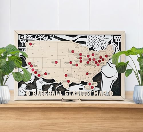 Baseball Stadium Field Tracker Map, Sports Venue Guide