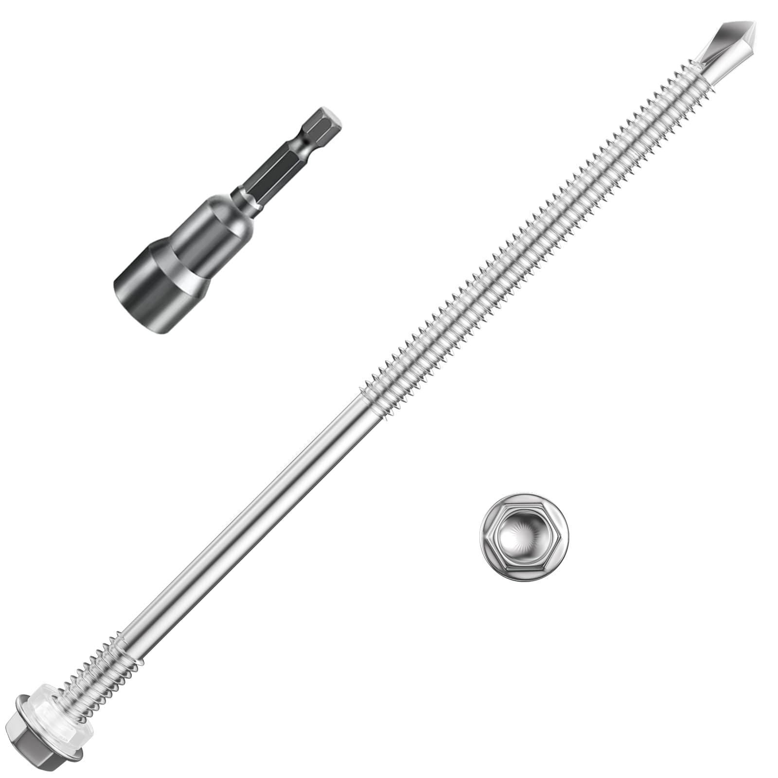 410 Stainless Steel Self-Tapping Screws - 300 Pcs -8