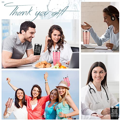 Inspirational Gifts For Women Men You're Awesome Tumbler Cup With Lid 20 Oz Stainless Steel Vacuum Insulated Tumbler Mug Christmas Birthday Thank You Gifts (Mint Green, Rose Gold, Black, Pink, 8 Pcs) #TOP2