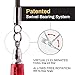 Buddy Lee Jump Ropes Rope Master Red Black Original Ball Bearing Jump Rope, 9” HD Plastic Handles. Perfect Jump Rope for Fitness, CrossFit Gym, Endurance Jumping, Cross Overs, Extreme Jumping