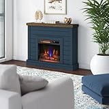 duraflame® Shiplap Wall Mantel Electric Fireplace, Fontana...