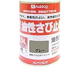 カンペハピオ(Kanpe Hapio) ペンキ 塗料 油性 つやけし さび止め剤入り 速乾性 速乾さび止めペイント グレー 0.5L 日本製 00137645091005