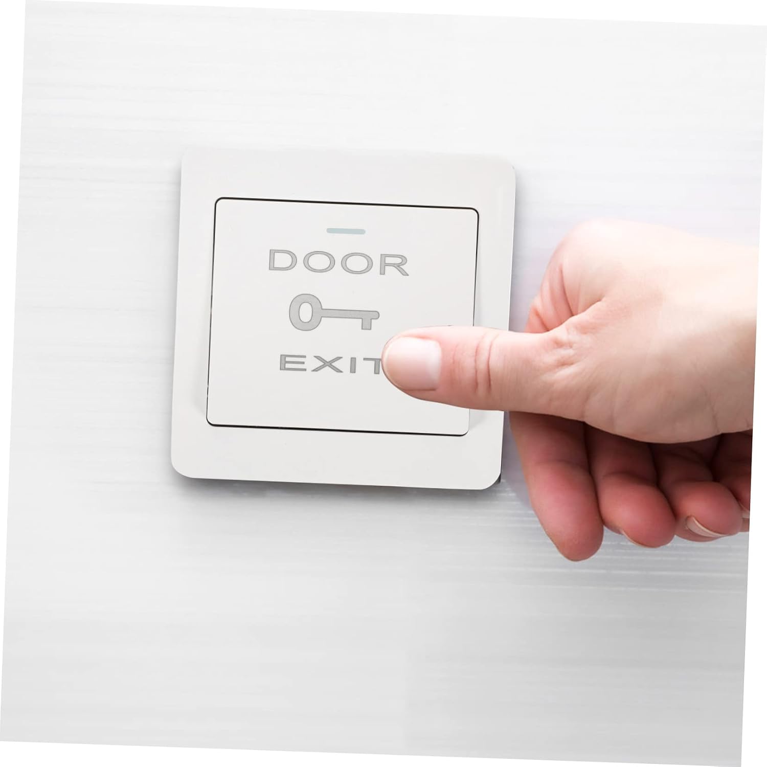 2pcs Push to Exit Button Wall Plate Cover Access Control Panel for Doorbell System with Automatic Reset Design for Home Office Use