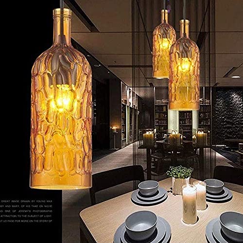 Luminaire de bar bouteille de verre suspension pour éclairage restaurant - 3
