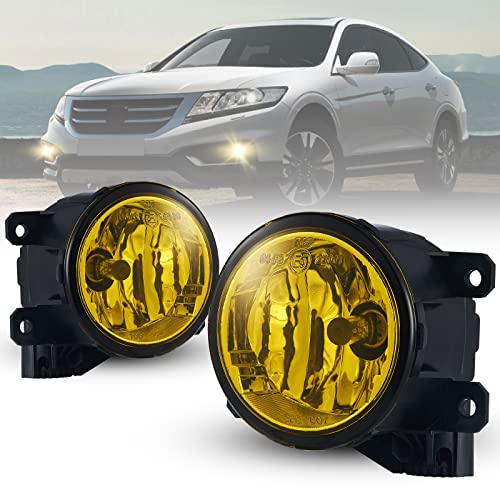 Par de faros antiniebla para CITROEN DS5 2011-UP JUMPER/PERGEOT BOXER 2014-UP FIAT 500L/DUCATO 250 2014-UP HONDA CR-V 2012-UP ACCORD VIII(CU) 2011-UP Coppia fendinebbia, lente gris H11 (Amarillo)