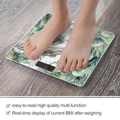 Báscula digital Crocodile Green para peso corporal miniatura 5
