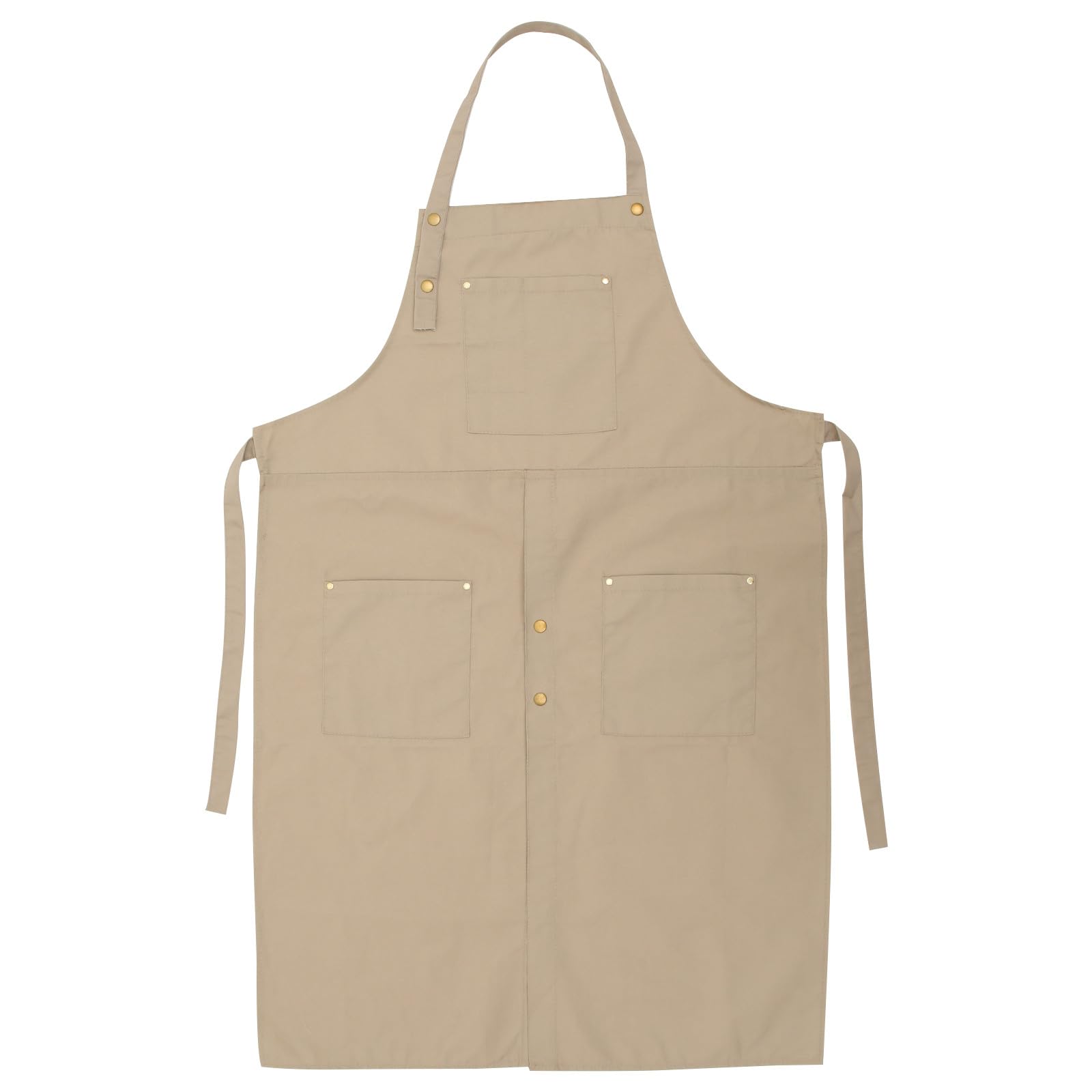 Grembiule da Lavoro in Cotone con Tasche Grembiule da Cucina e Artistico Traspirante per Donna per Barbecue e Pittura Adatto per Giardinaggio e Creazione Creativa