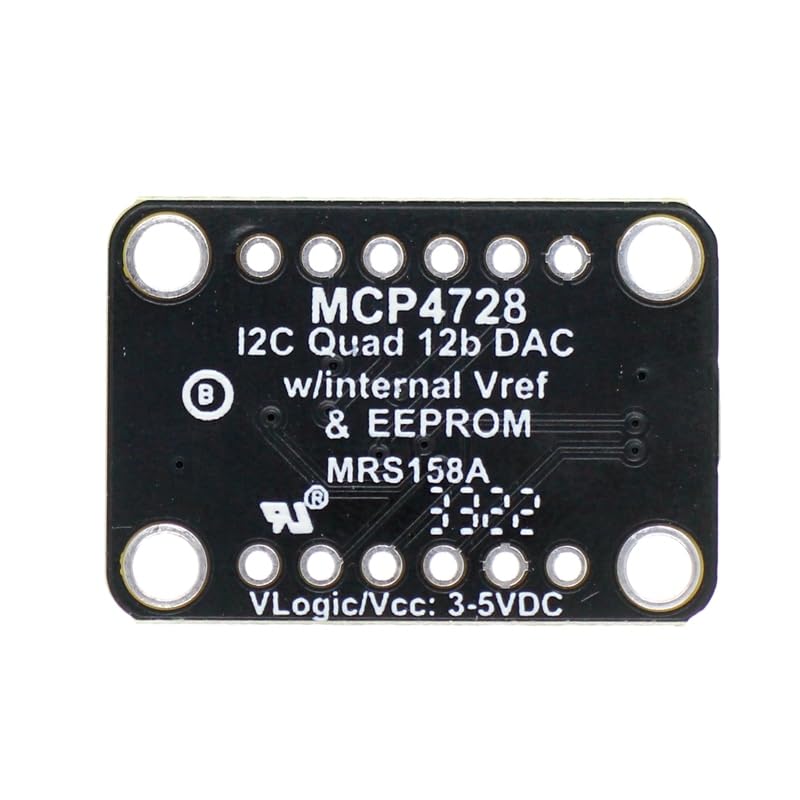 Modulo DAC MCP4728 a 4 bit, DC 2,7 V-5,5 V, 4 DAC a 12 bit integrati con modulo EEPROM