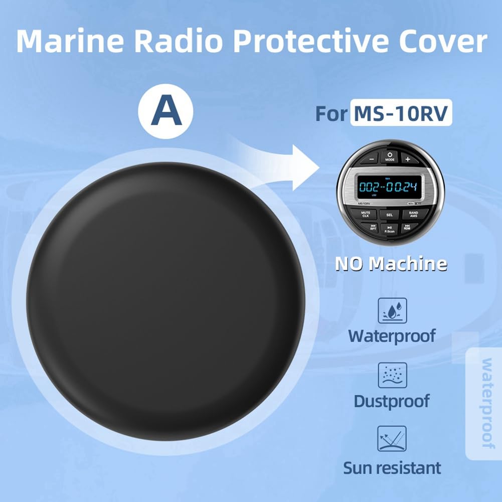Per La Copertura della Radio Marina MP3 MP5 FM Radio Impermeabile in Silicone per Barche