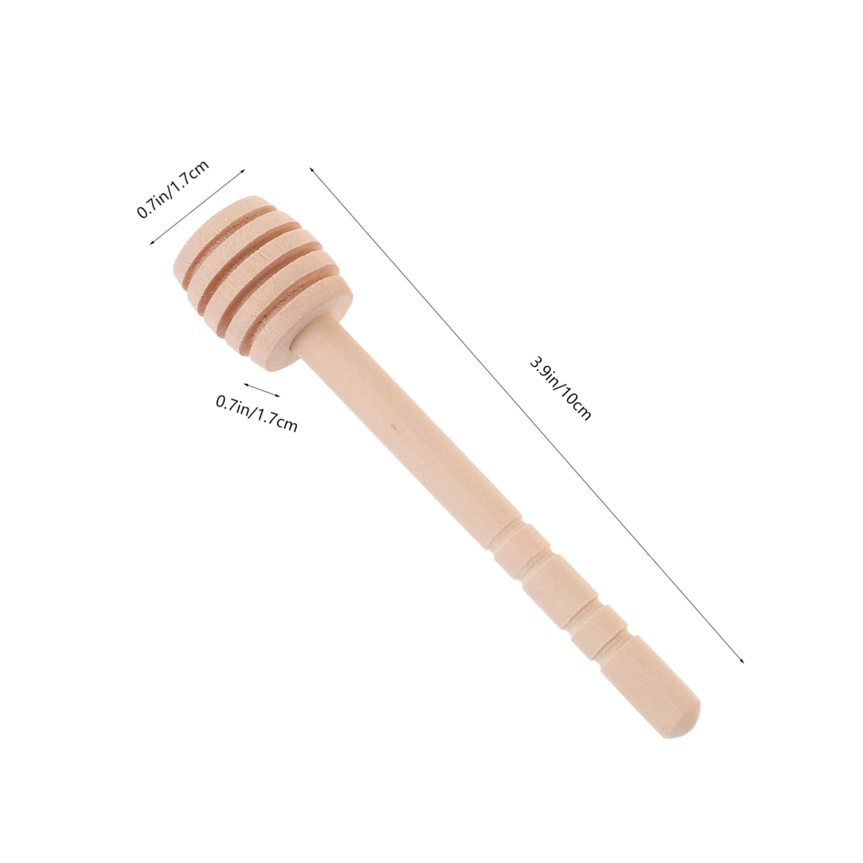 Cabilock 10pcs Wooden Honey Stirrer Sticks Stick for Honey Jar Honey Jar and Dipper Set