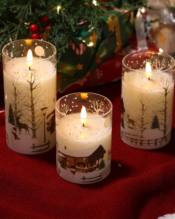 1/3 pezzi Luci di candele senza fiamma con timer/telecomando