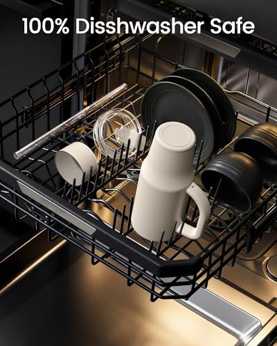 Image of Renoj Insulated Mug 100% Leak Proof Insulated Water Bottle for Iced Coffee & Hot Drinks - Fits Car Cup Holder, Ideal Gift, 2 Straws & Silicone Boot - SnapShift White 40 oz