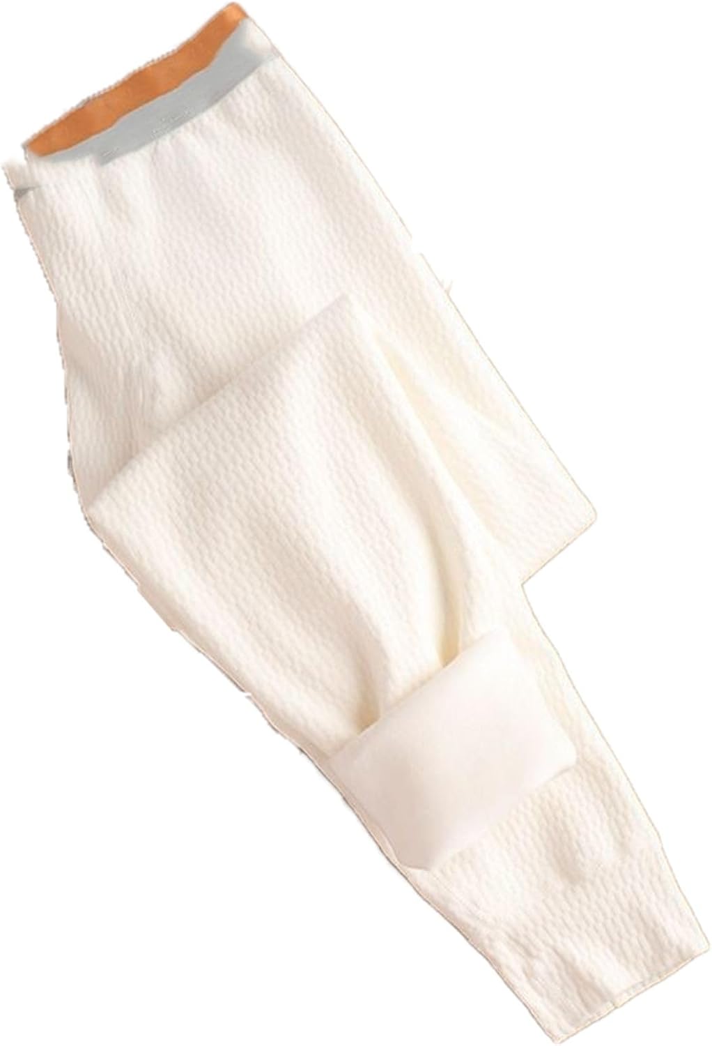 Plush Men's Warm Autumn Pants Elastic Tight Middle Waist Youth Bottoms