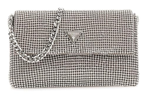 Mini Flap Clutch GUESS Zalina argenté petit sac de soirée pour femme