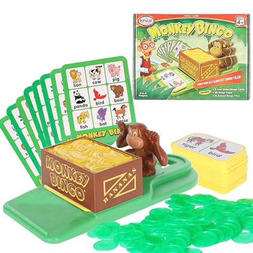 Monkey Bingo juego de mesa educativo para niños miniatura 1