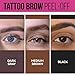 Easilydays Tattoo Peel Off Eyebrow Gel Tint for Women, Long-Lasting Waterproof Eyebrow Tattoo Makeup, Natural Elegant Eyebrow Tattoo Peel Off For All Types Of Eyebrows, Easy Application, 03# Black