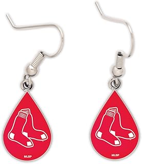 MLB Boston Red Sox Tear Drop Earrings, Large, Multi