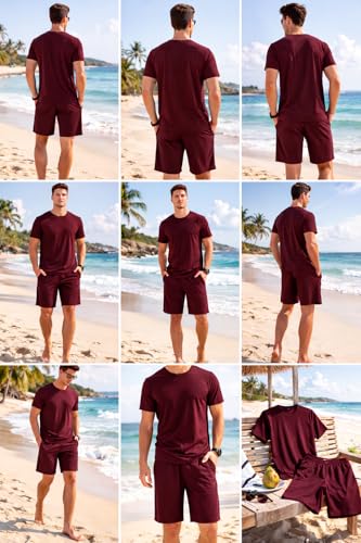 Image of Swimming Costume for Man | Co Ords for Men | Swim Suit for Men - Lightweight Quick Dry Beach & Gym Set Built to Water & Training