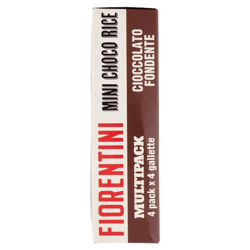 Fiorentini Mini Choco Rice Mini Gallette di Riso Ricoperte al Cioccolato Fondente 64g [BOX da 8 Confezioni]