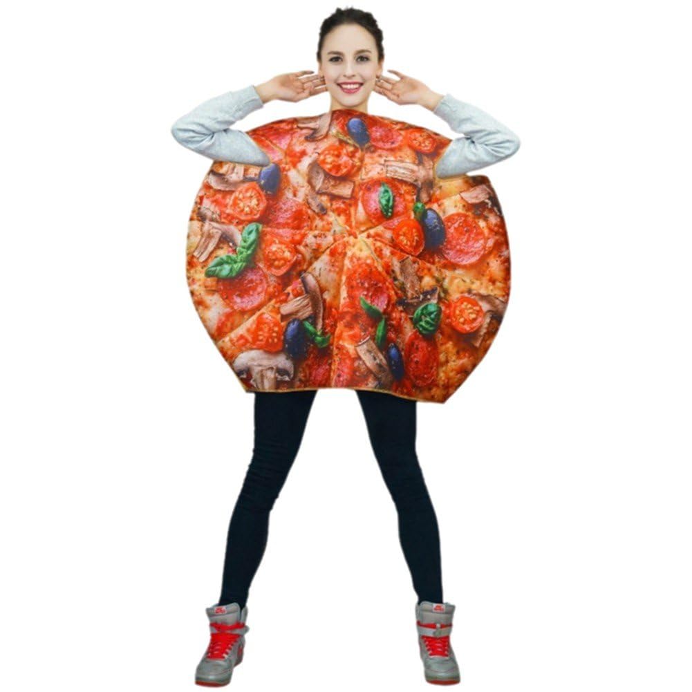 Costume de couple de pizza confortable pour éviter les déguisements lourds