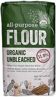 Organic Unbleached All Purpose Flour by Kikland Signatre, 10 Pounds (80 ...