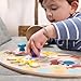 Melissa & Doug First Play Wooden Jumbo Knob Safari Animal Puzzle (3 pcs) Large Puzzles for Babies and Toddlers Ages 1+