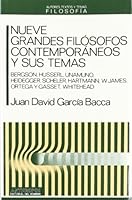 NUEVE GRANDES FILOSOFOS CONTEMPORANEOS Y SUS TEMAS 8476582013 Book Cover