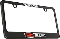 Vista 1 de Chevrolet Corvette C6 Zo6 - Soporte para marco de matrícula de metal con revestimiento negro