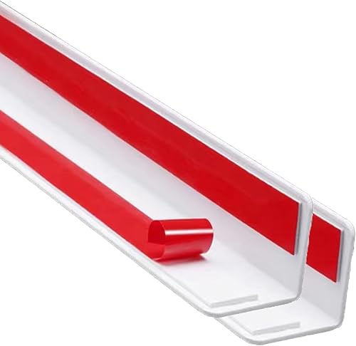 Apoctsddo Protector de esquina de pared, protectores de esquina autoadhesivos, 1.57 pulgadas de ancho x 35.4 pulgadas de largo, PVC grueso para