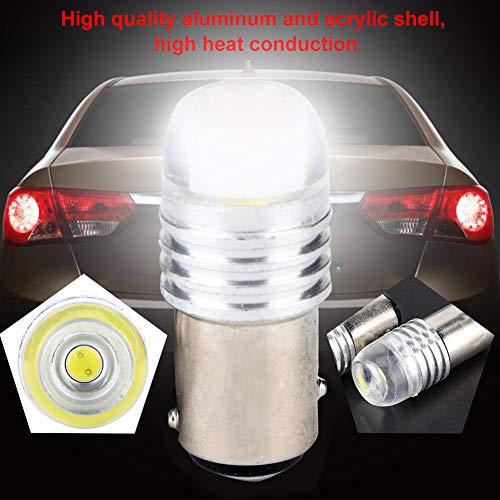 Qiilu 2Pcs 12V Dc White 1157 2357 Strobe Flashing Led Projector Bulbs For Car Tail Brake Lights Dc 12V #TOP3