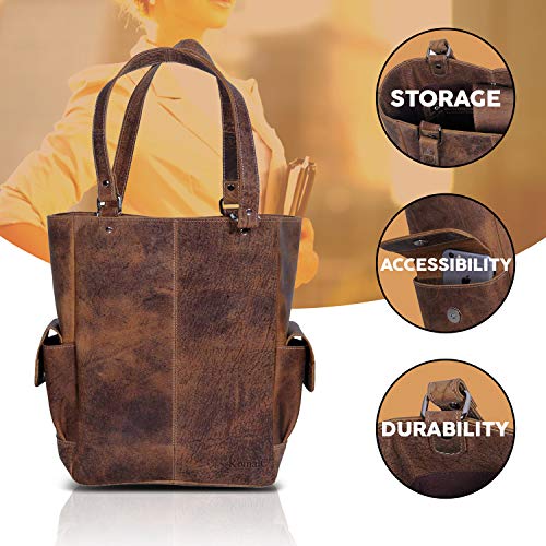 Bolso Tote de Cuero para Mujer miniatura 5