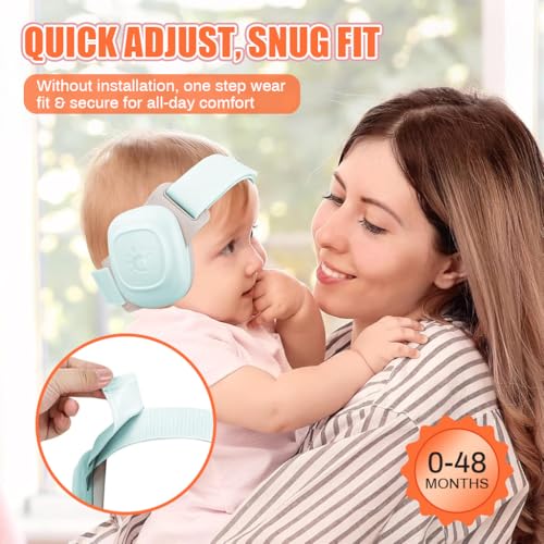 Image of SNOWIE SOFT Baby Noise Cancelling Earmuffs, Adjustable Headband, 0-48 Month