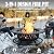 42 Inch Fire Pit with 2 Grills, Large Outdoor Firepits for Outside, Wood Burning Fireplace for Camping,Picnic,Bonfire, 3-in-1 Round Metal Table with Lid for Backyard,Patio,Party